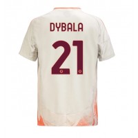 Camiseta AS Roma Paulo Dybala #21 Visitante Equipación 2024-25 manga corta